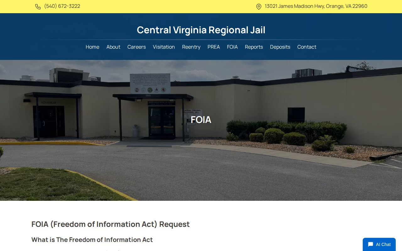 Madison County 24 hour release log request through CVRJ
